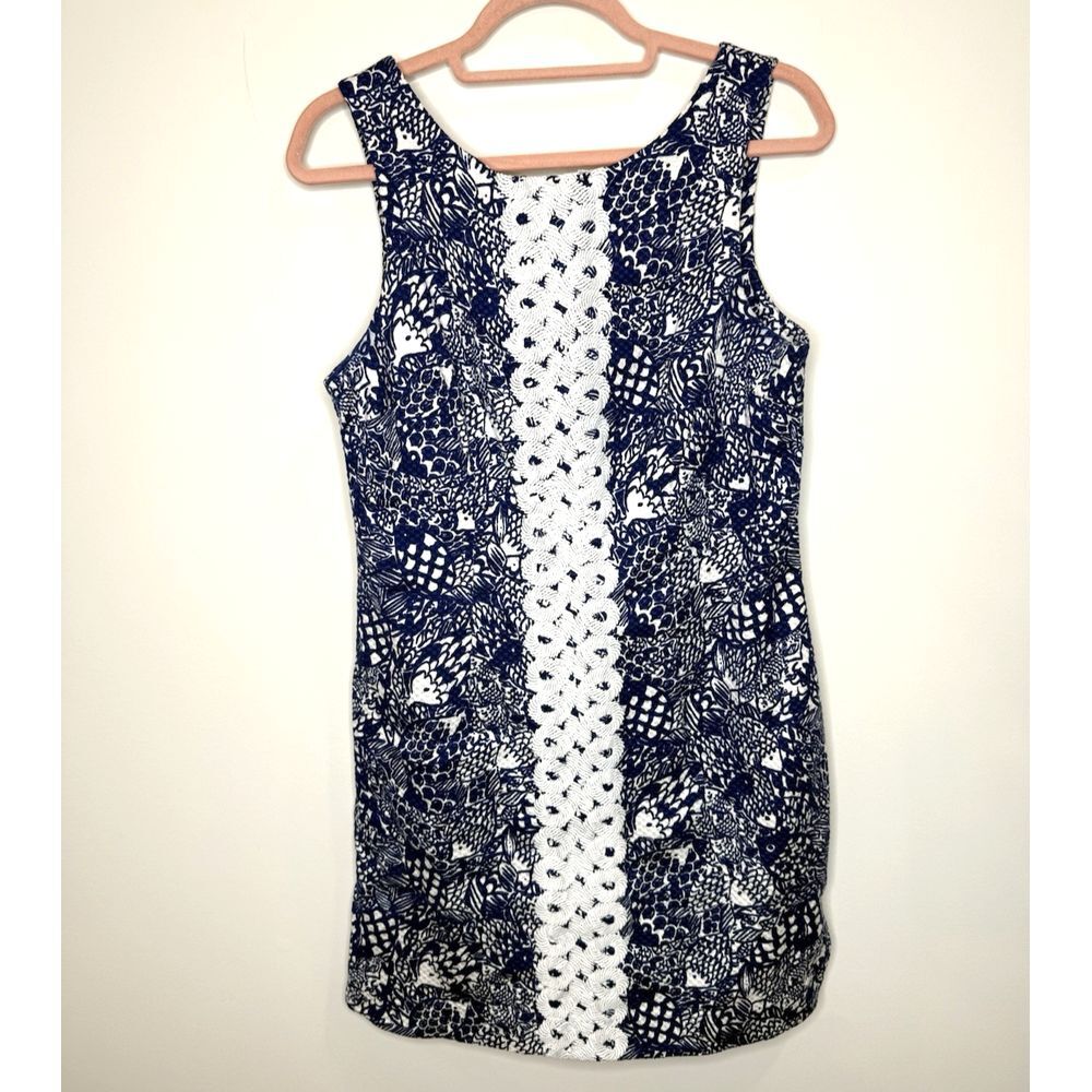 Lilly Pulitzer Blue and White Mini Dress